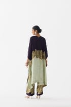 GREEN ALBA KIMONO KURTA & PANTS view 4