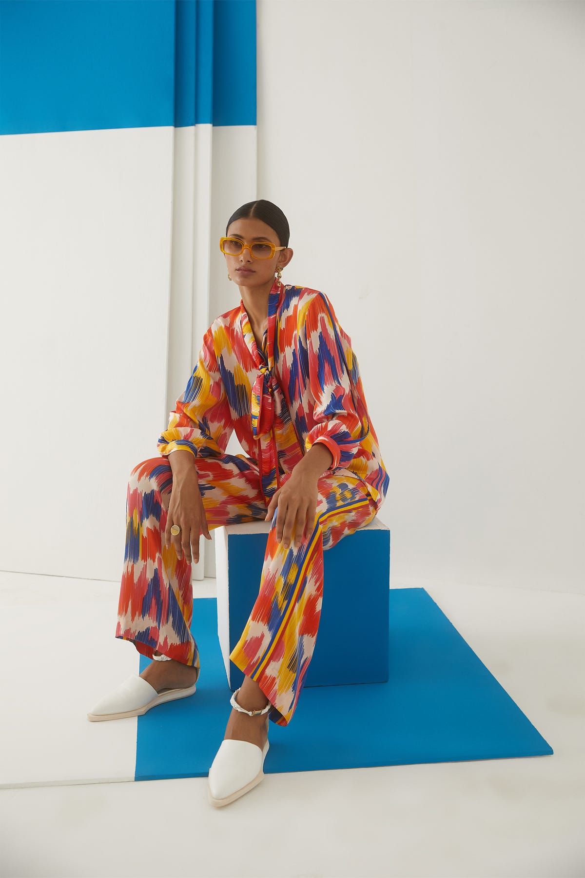 Ikat Knot Shirt & Trousers Co-ord - image 3