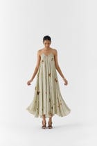 PEARL POLKA DOT STRAPPY DRESS view 1