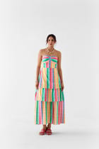 LEHER TIERED OFF SHOULDER DRESS view 1