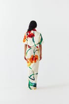 MONET CROP BLAZER & DRAPED SKIRT CO-ORD view 4