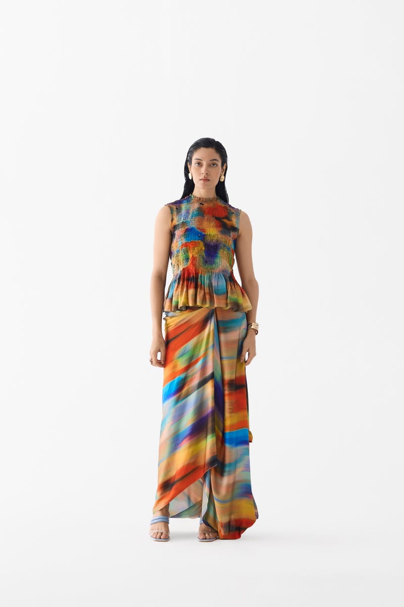 NIGHT QUEEN RUCHING TOP & KNOT SKIRT