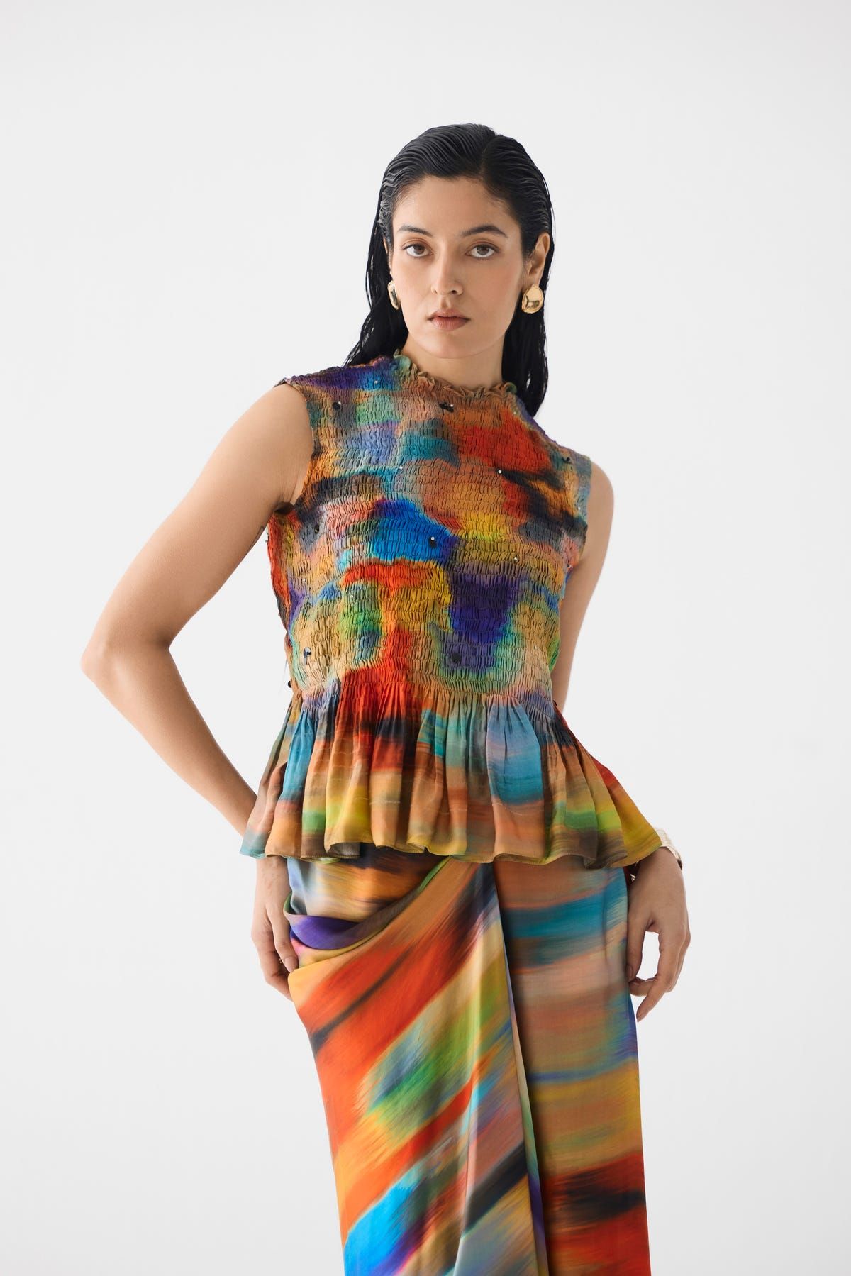 NIGHT QUEEN RUCHING TOP & KNOT SKIRT - image 2