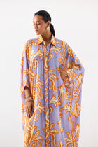 MOJITO FRONT BUTTON KIMONO KURTA AND PANTS CO-ORD view 3