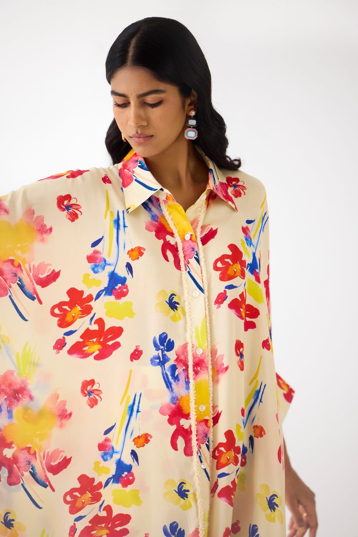 RIAD FRONT BUTTON KIMONO - image 3