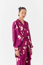 Plum Kimono Top & Pants Co-ord view 4