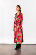 POPPY TRENCH COAT WITH STRIPED SLIP DRESS view 4
