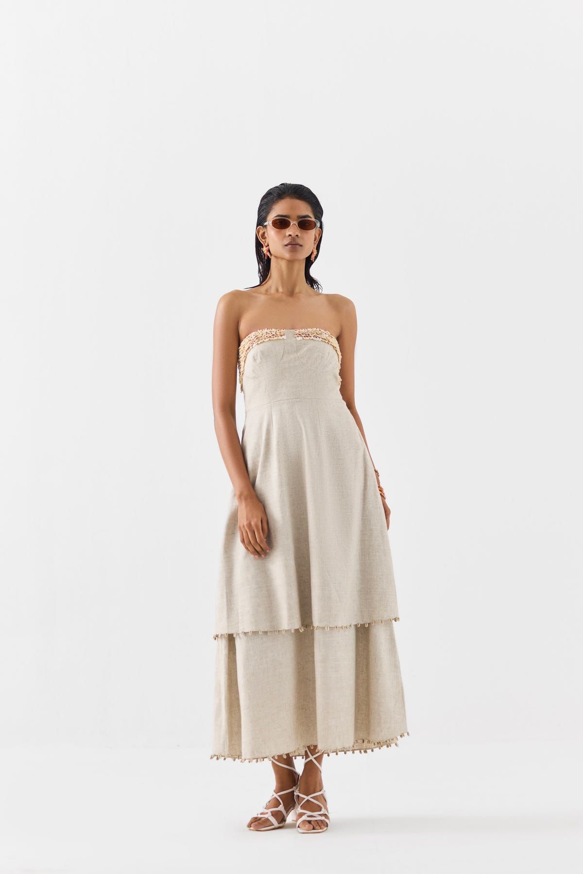 PALM ISLAND TIERED DRESS - image 1