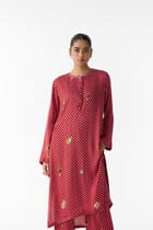 QUARTZ POLKA DOT STRAIGHT KURTA & PANTS view 2