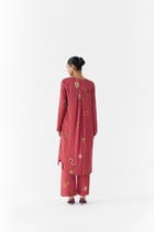 QUARTZ POLKA DOT STRAIGHT KURTA & PANTS view 3