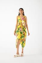 PAISLEY MIDI DRESS view 1