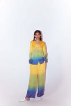 Tropical Leheriya Shirt & Trousers Co-ord view 1