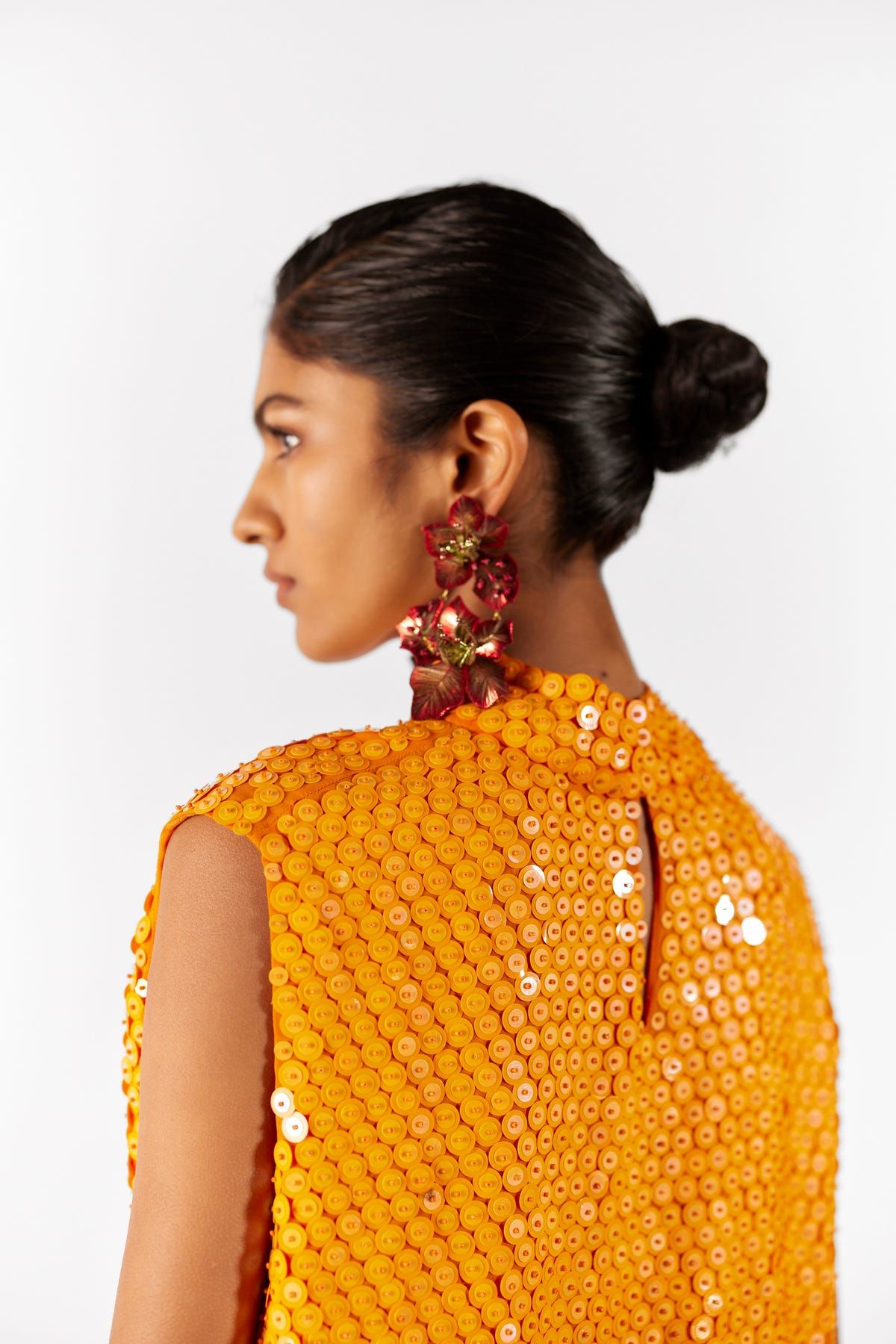 ZINNIA EMBROIDERED TOP WITH DRAPED SKIRT CO-ORD - image 4