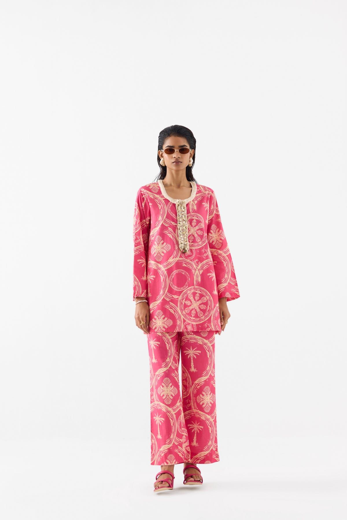 ARECA PALM SHORT KURTA & PANTS - image 1