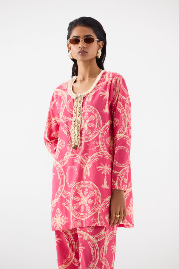 Studio Rigu — ARECA PALM SHORT KURTA & PANTS
