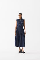 CALLA DENIM CROP TOP & SKIRT view 1