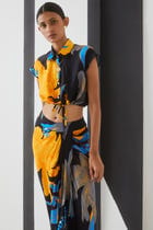 Starry Night Crop Top and Draped Skirt Co-ord view 1