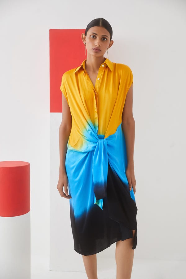Studio Rigu — Sunrise Tie Dye Knot Dress