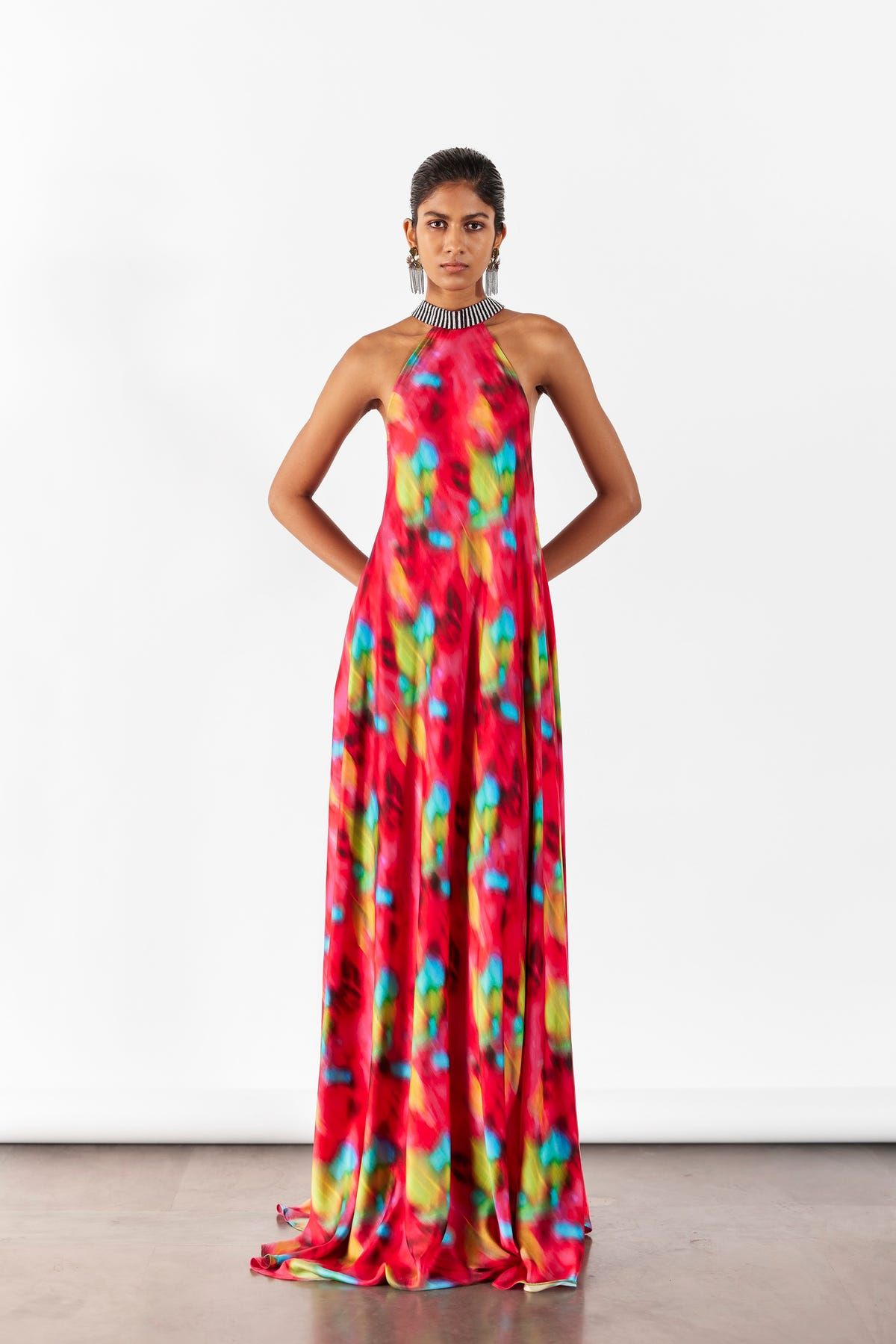 POPPY HALTER DRESS - image 1