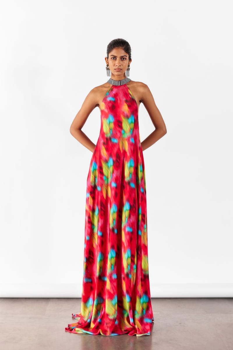 POPPY HALTER DRESS