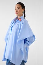 AZURE LAYERED POPLIN SHIRT view 2