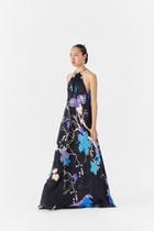 BLACK CRANE HALTER DRESS view 2
