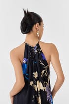 BLACK CRANE HALTER DRESS view 5