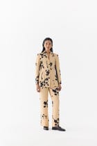 CREAM SAKURA BLAZER & STRAIGHT PANTS view 1