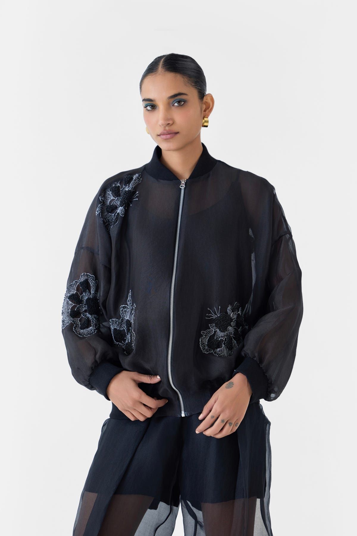 AJISAI ORGANZA BOMBER - image 3