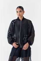 AJISAI ORGANZA BOMBER view 3