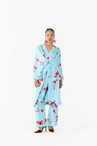 Baby Sakura Kimono Dress & Pants Co-ord view 1