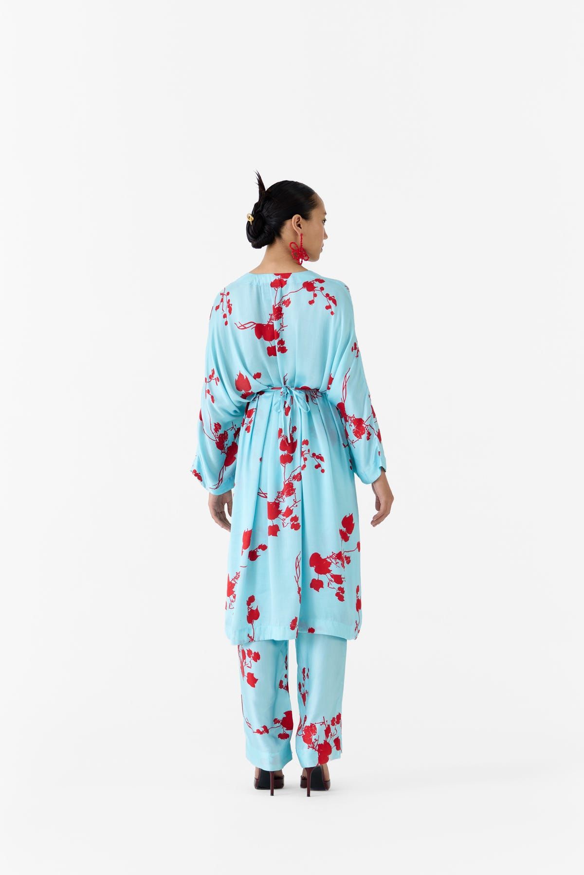 Baby Sakura Kimono Dress & Pants Co-ord - image 3