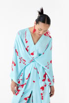 Baby Sakura Kimono Dress & Pants Co-ord view 4