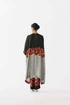 RED ALBA KIMONO KURTA & PANTS view 7
