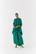 JASPER ASYMMETRIC SHIRT AND KNOT SKIRT view 2