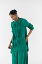 JASPER ASYMMETRIC SHIRT AND KNOT SKIRT view 3