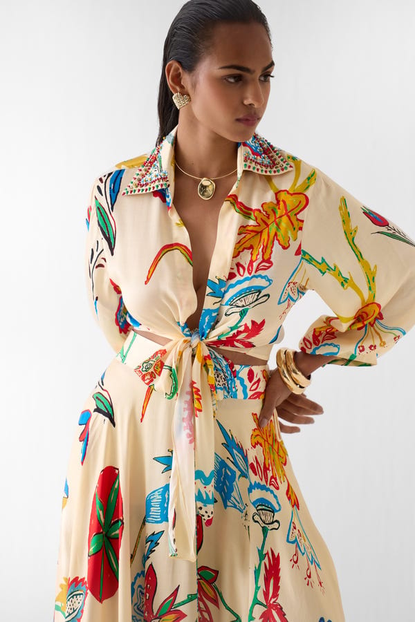 Studio Rigu — SANGANER CROP TOP & SKIRT