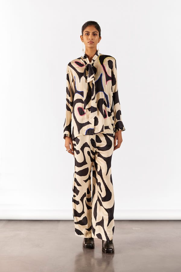 Studio Rigu — CHESTNUT KNOT SHIRT & TROUSERS CO-ORD