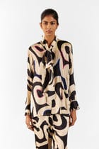 CHESTNUT KNOT SHIRT & TROUSERS CO-ORD view 3