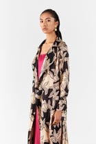 HAZEL TRENCH COAT WITH STRIPED SLIP DRESS view 2