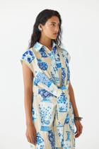PORCELAIN KNOT SHIRT DRESS view 2