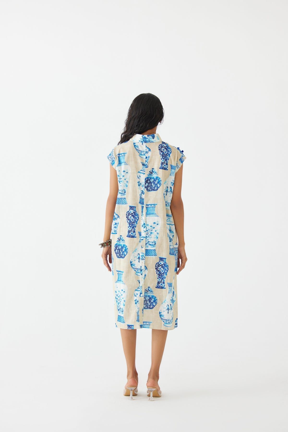 PORCELAIN KNOT SHIRT DRESS - image 4