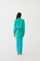 CASPIAN SHIRT DRAPED DRESS view 3