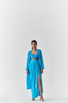 MACAW SEQUIN BLOUSE & DRAPE SKIRT view 1