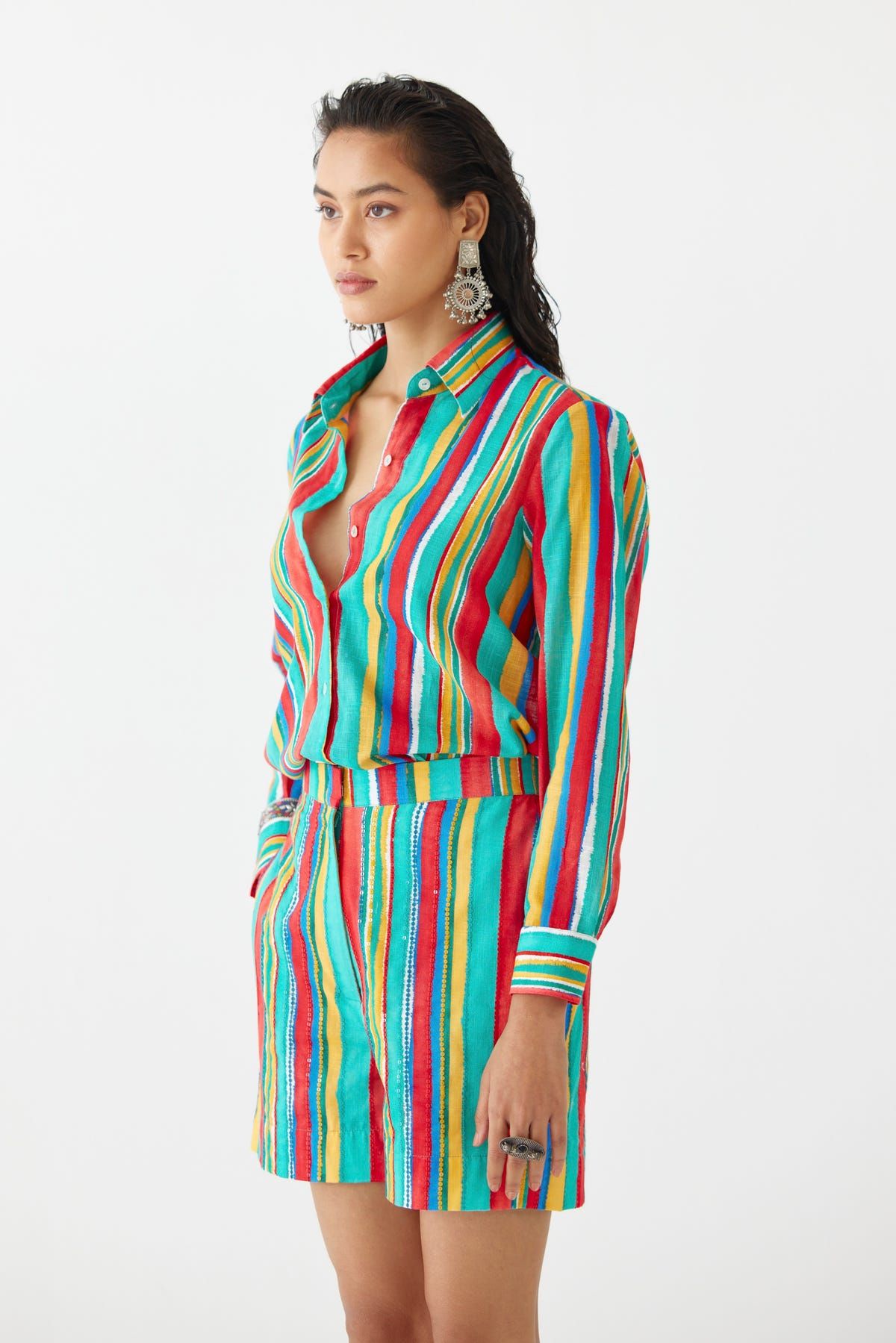 BIRCH SHIRT & EMBROIDERED SHORTS - image 3