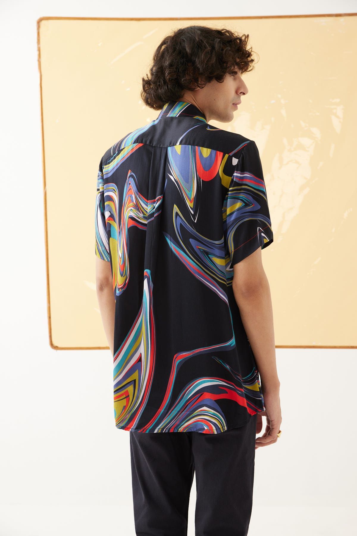 Galaxy Half Sleeve Men's Shirt - image 2