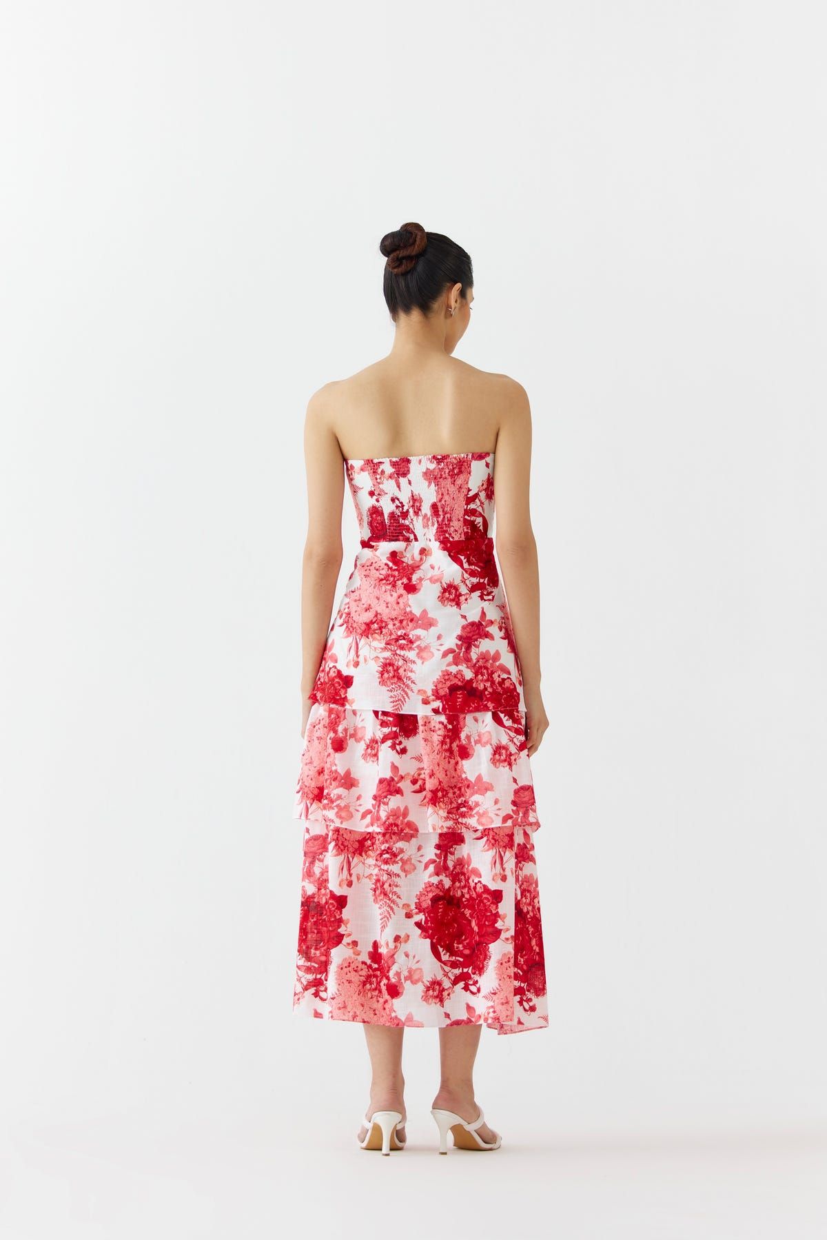 RUBY CHINTZ TIERED DRESS - image 3
