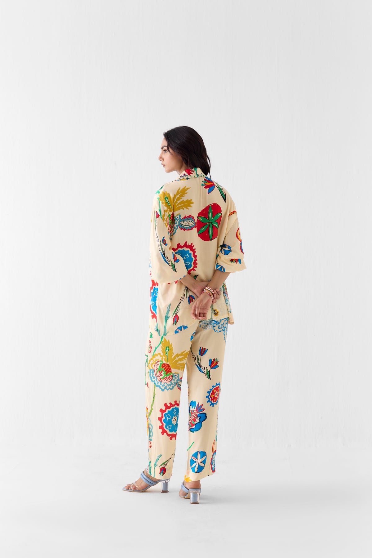 SANGANER SHIRT AND TROUSERS CO-ORD - image 3