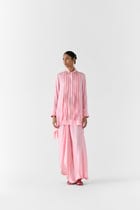 MOONSTONE ASYMMETRIC SHIRT AND KNOT SKIRT view 1