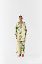 BLOSSOM STONEWORK KURTA & PANTS view 1